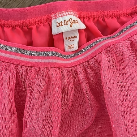 Cat & Jack Hot Pink Shimmer Long Skirt S(6/6X) - Picture 2 of 7